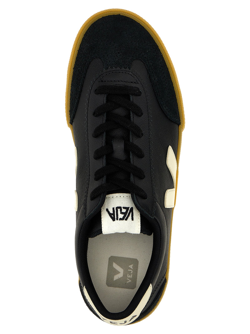 Veja Black Calfskin Low Top Sneakers