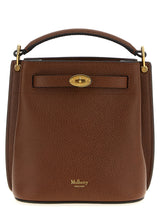 Sac bandoulière en cuir de veau marron Mulberry
