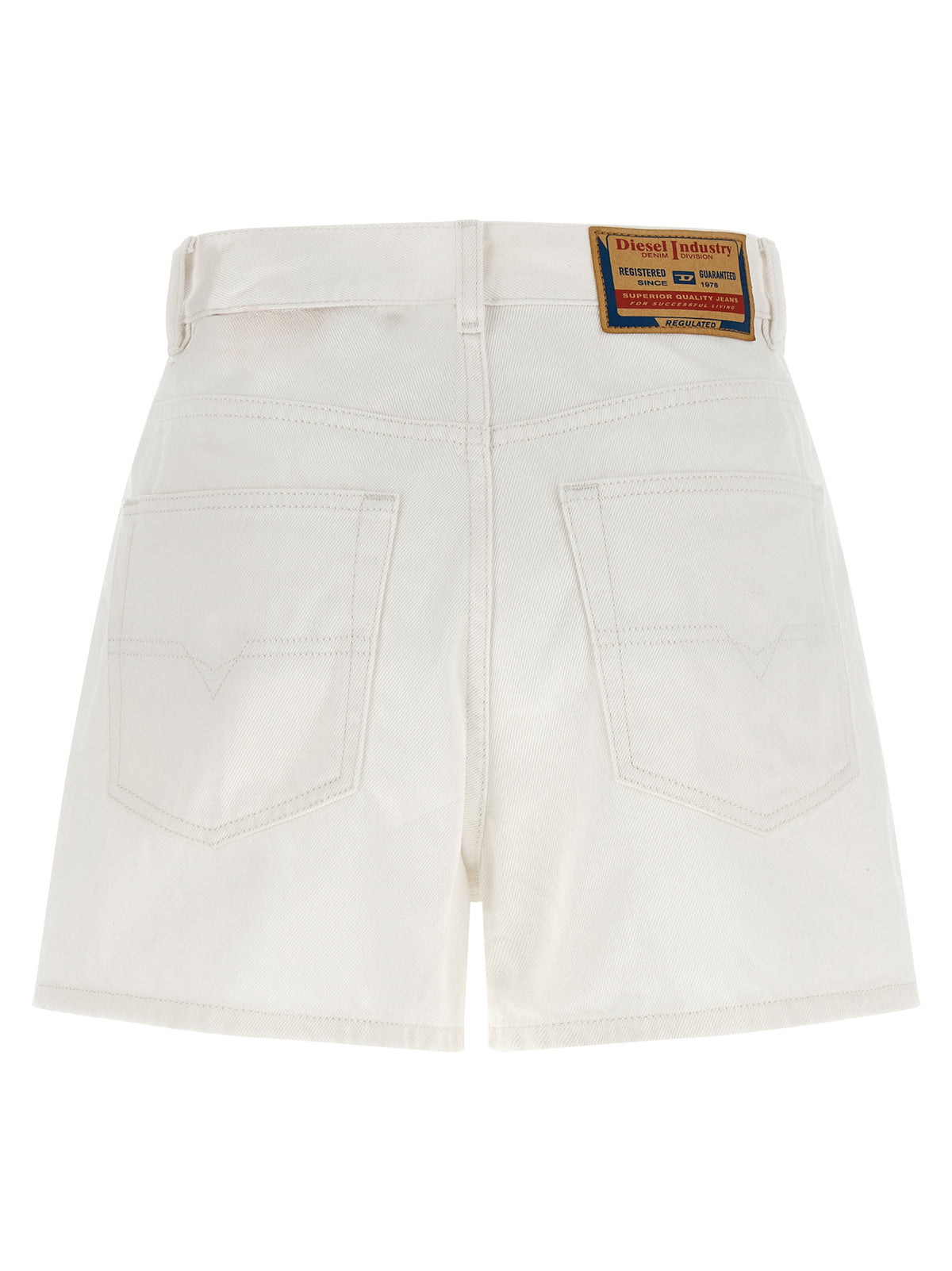 Shorts bermudas en coton blanc Diesel