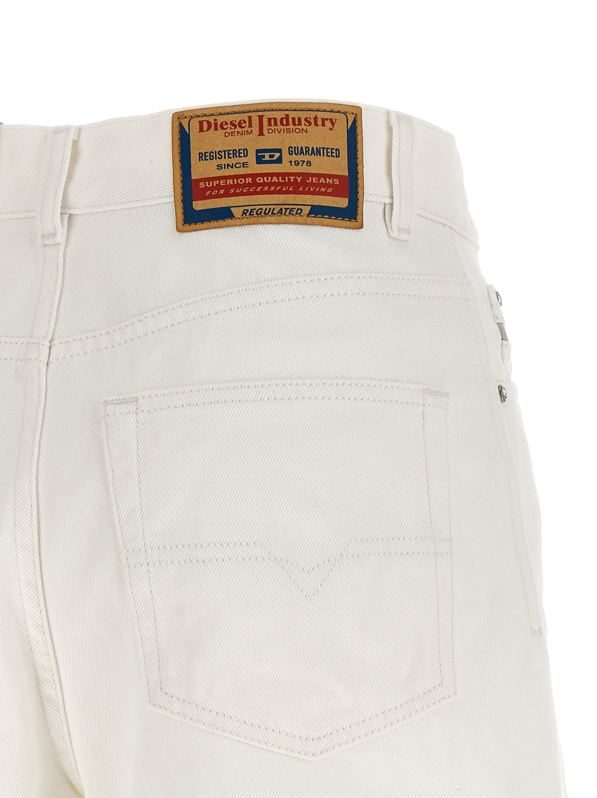 Shorts bermudas en coton blanc Diesel