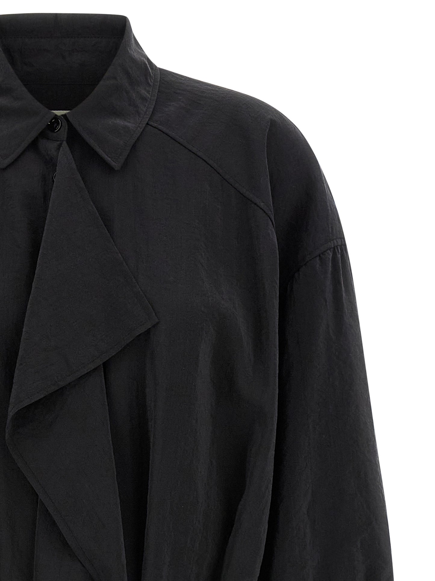 Lemaire Black Silk Midi Dress