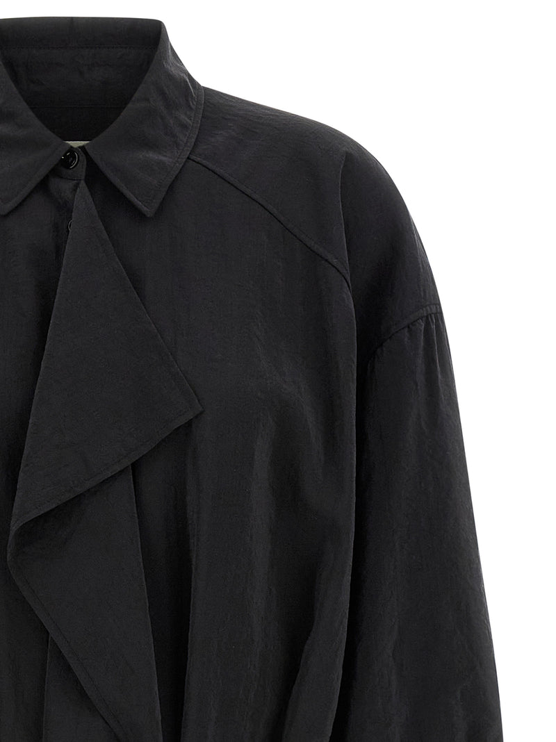 Lemaire Black Silk Midi Dress