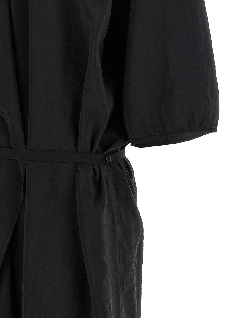 Lemaire Black Silk Midi Dress