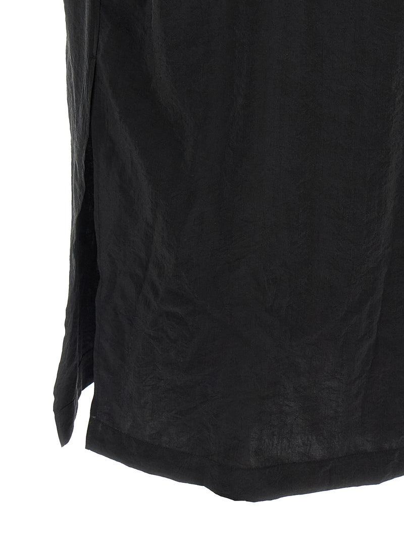 Lemaire Black Silk Midi Dress
