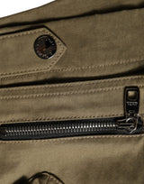 Shorts cargo Dolce & Gabbana en coton vert taille mi-haute