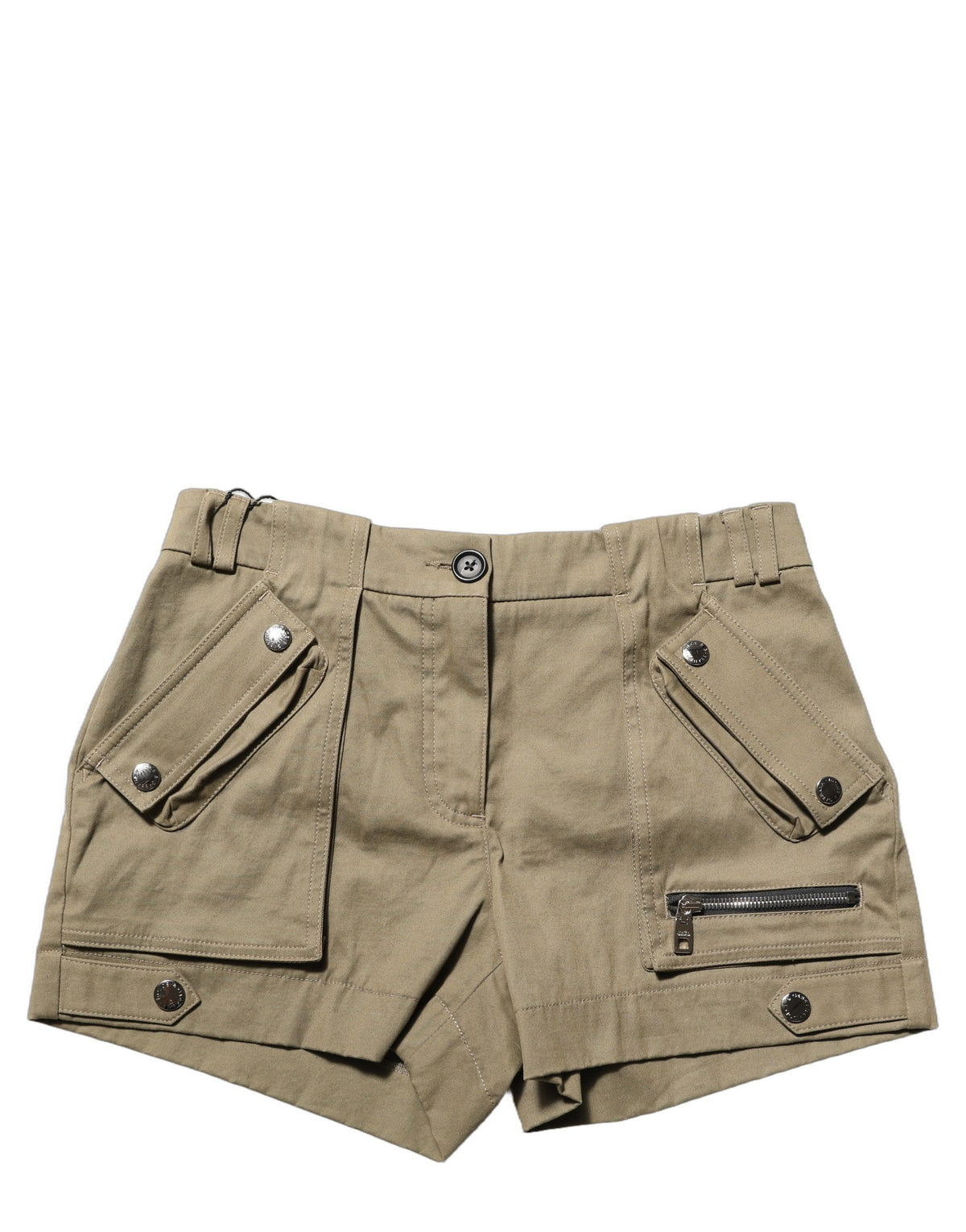 Shorts cargo Dolce & Gabbana en coton vert taille mi-haute