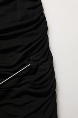 Mini-jupe noire Dolce & Gabbana en viscose, taille mi-haute, coupe trapèze