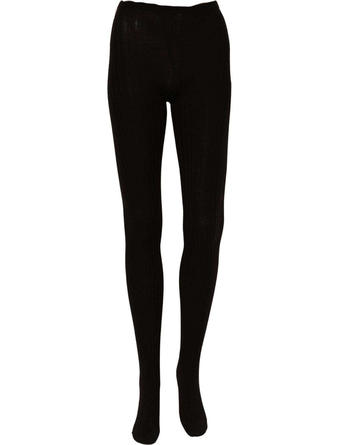 Collant en laine noire Dolce & Gabbana, taille unique