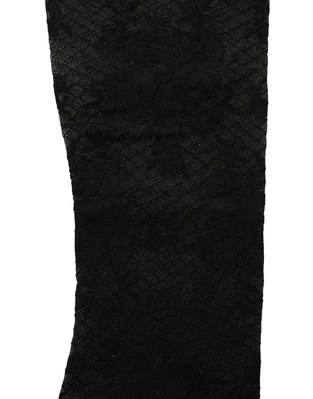 Chaussettes Bas en Nylon Élasthanne Dentelle Florale Noire Dolce & Gabbana