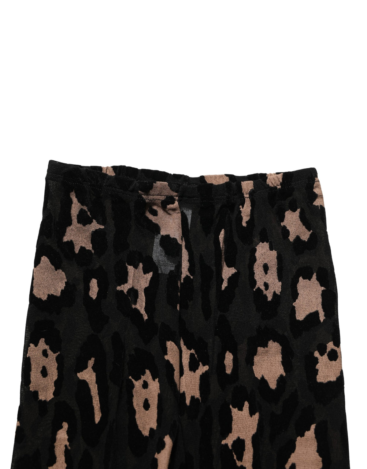 Collants bas chaussettes en nylon Dolce & Gabbana noirs à imprimé léopard