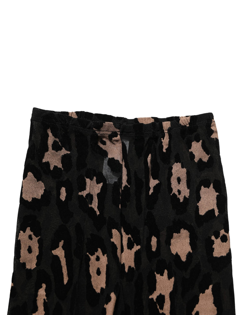 Dolce & Gabbana Black Leopard Nylon Tights Stocking Pantyhose Socks