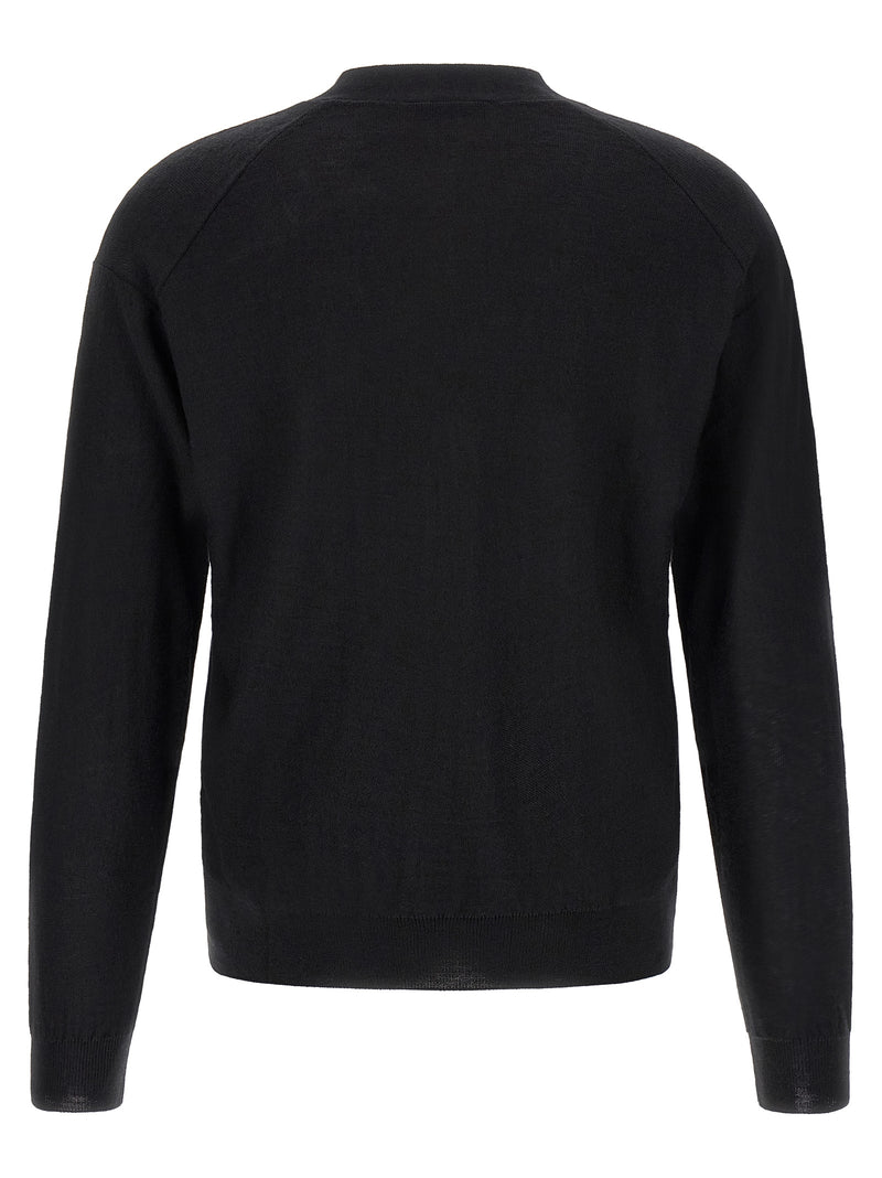 Lemaire Black Wool Cardigan