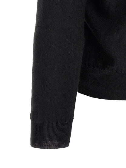 Lemaire Black Wool Cardigan