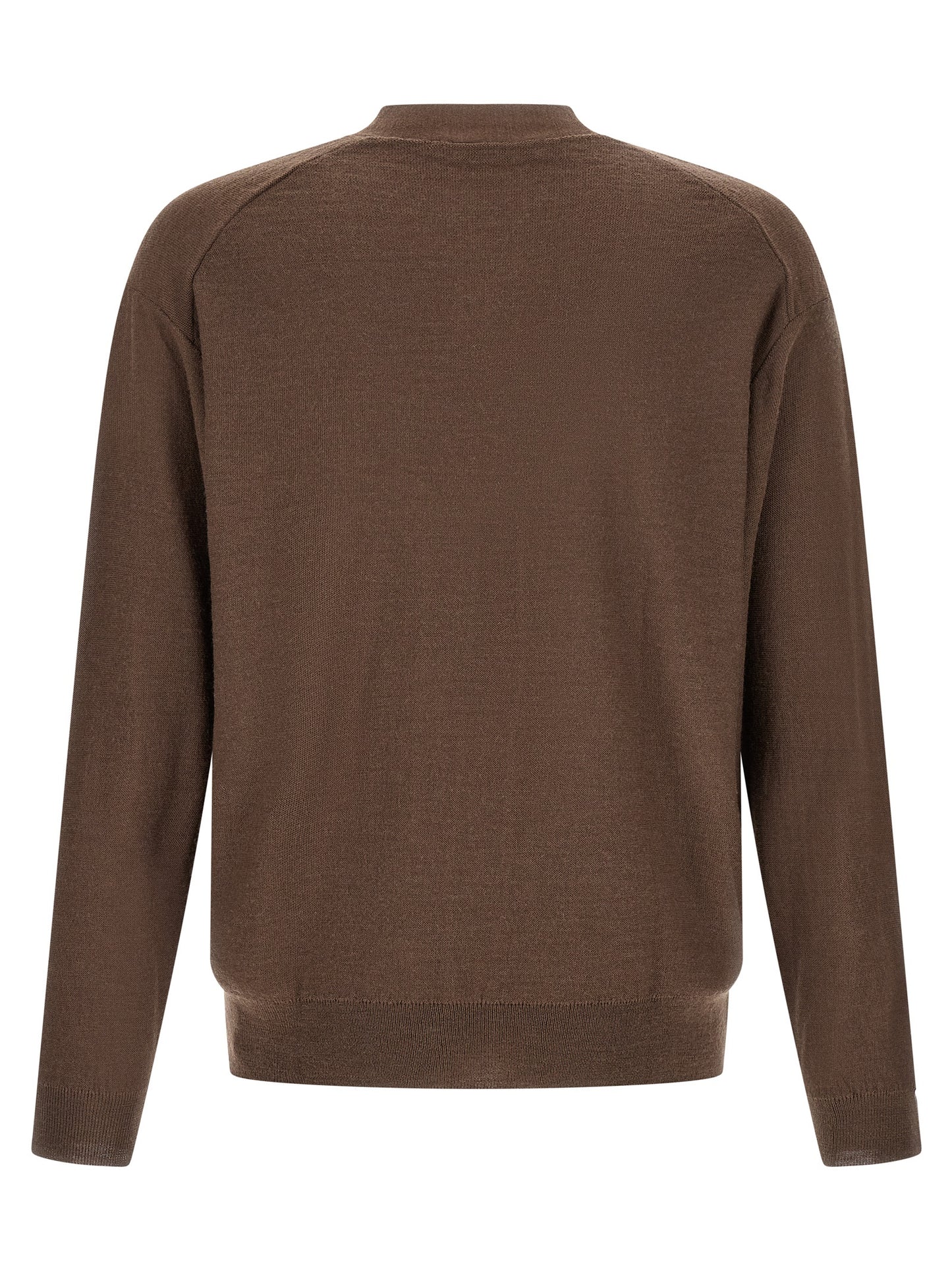 Lemaire Brown Wool Cardigan