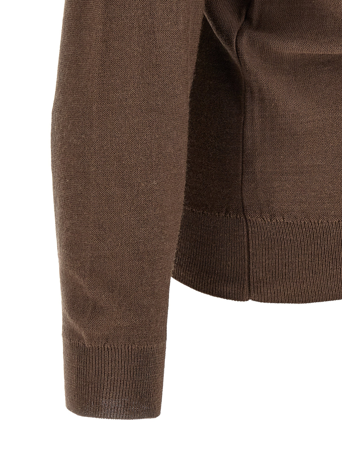 Cardigan en laine marron Lemaire