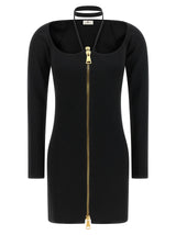 Robe courte Elisabetta Franchi noire en viscose