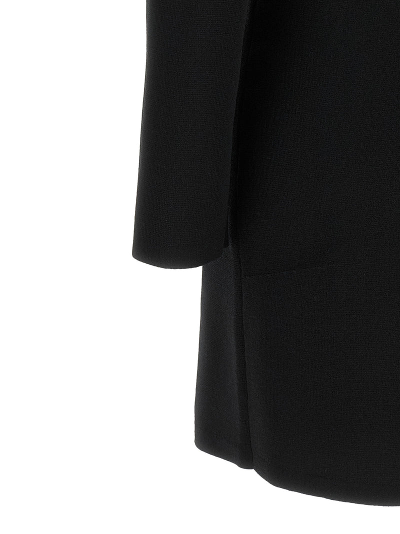 Elisabetta Franchi Black Viscose Short Dress