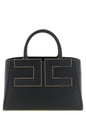 Elisabetta Franchi Black Polyester Tote Bag