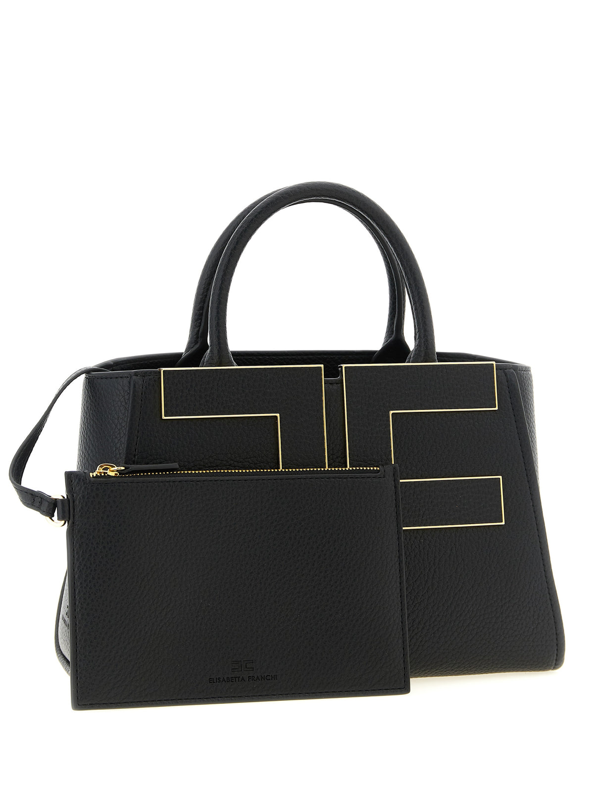 Sac fourre-tout Elisabetta Franchi en polyester noir