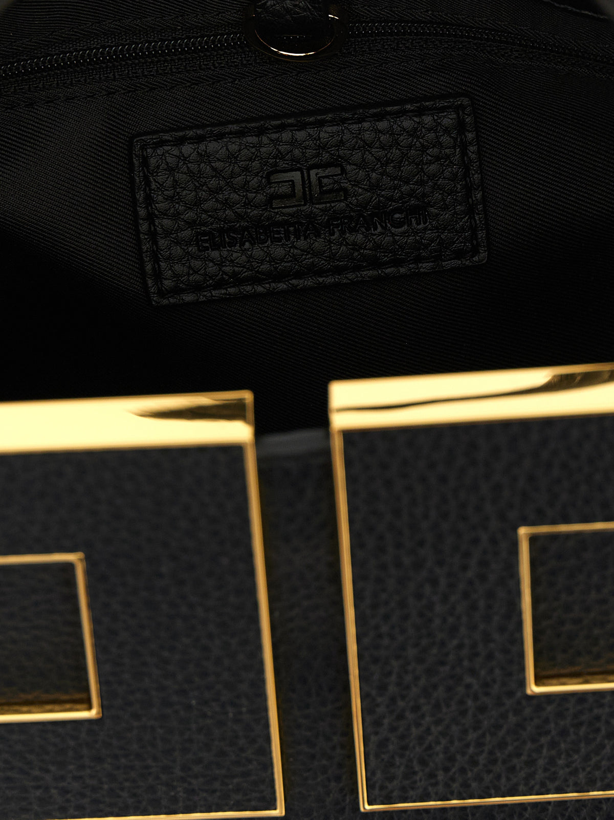 Sac fourre-tout Elisabetta Franchi en polyester noir