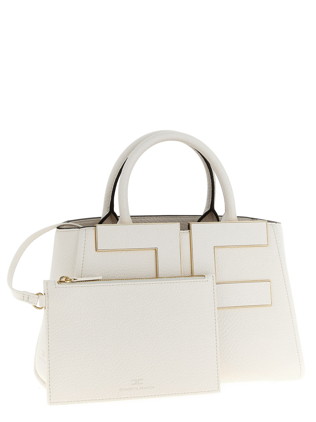 Sac cabas Elisabetta Franchi blanc en polyester