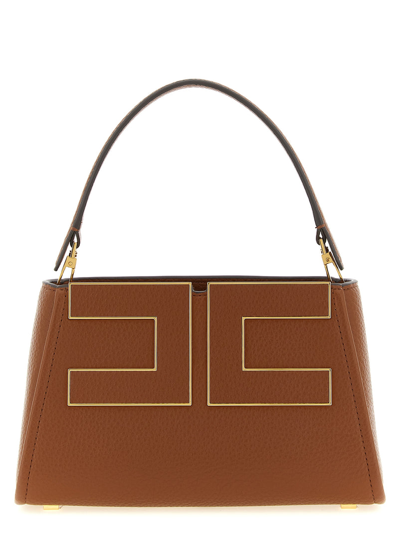 Elisabetta Franchi Brown Polyester Handbag