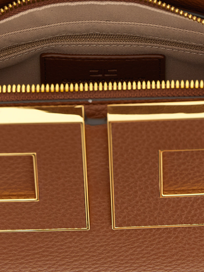 Elisabetta Franchi Brown Polyester Handbag