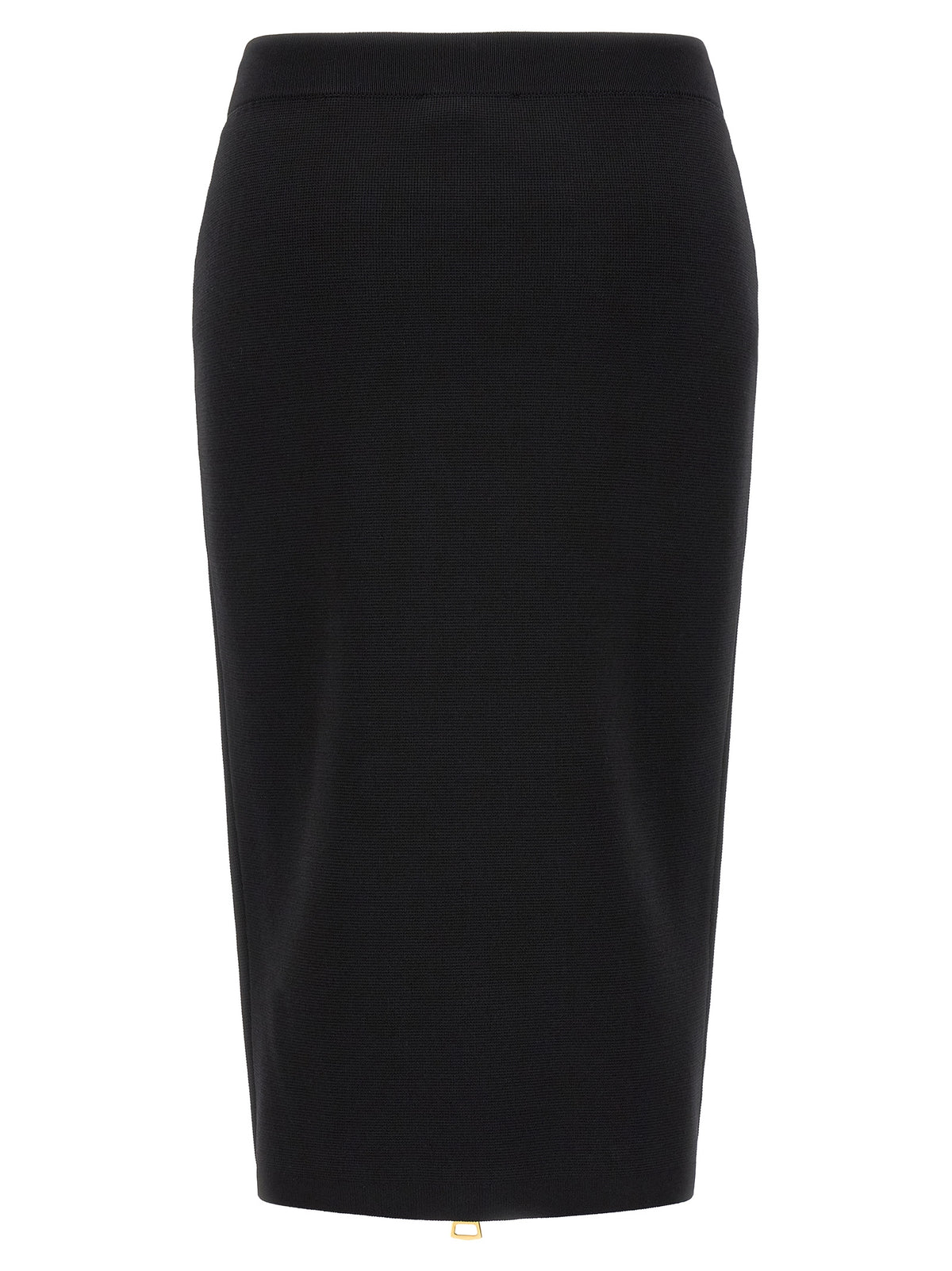 Jupe midi noire en viscose Elisabetta Franchi