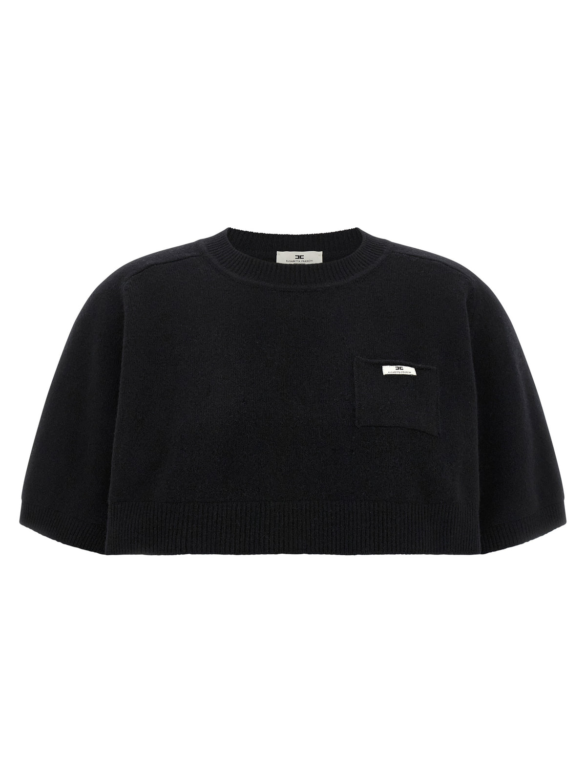 Sweat-shirt en laine noir Elisabetta Franchi