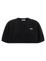Sweat-shirt en laine noir Elisabetta Franchi