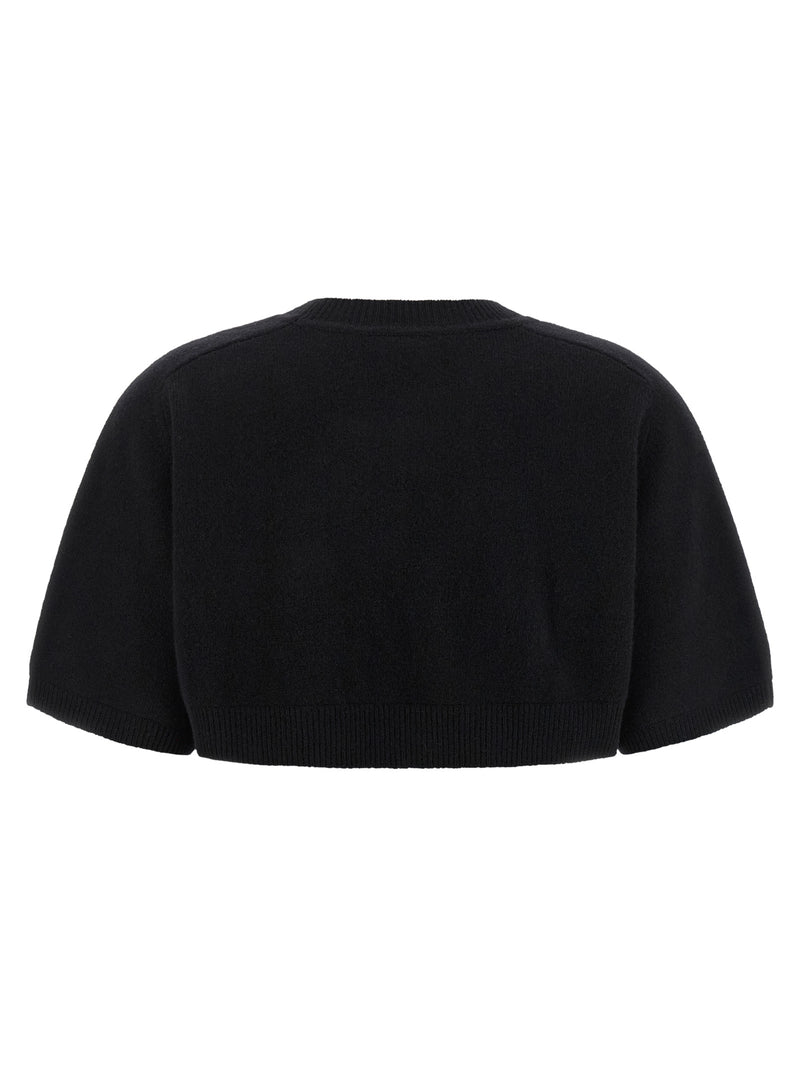 Elisabetta Franchi Black Wool Sweatshirt