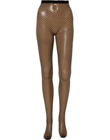 Collants Chaussettes en Nylon Résille Noire Dolce & Gabbana