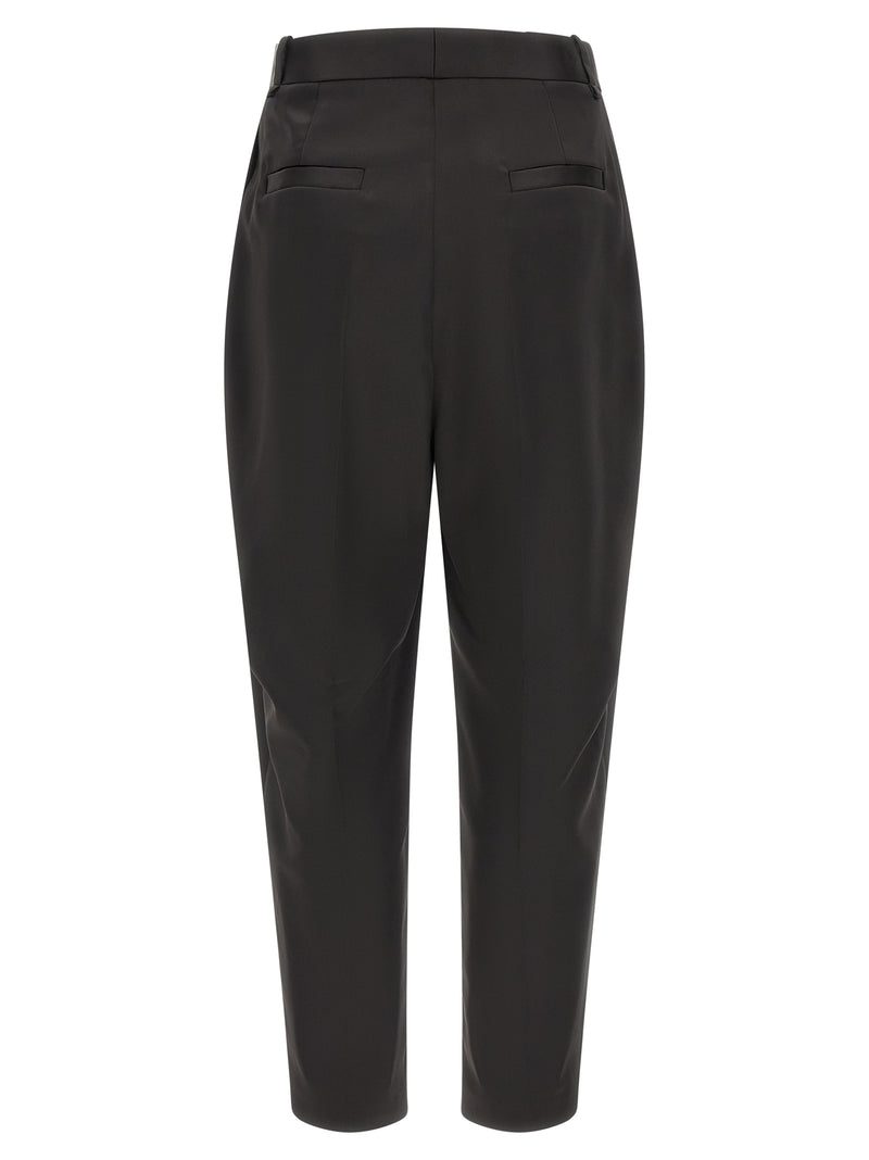 Elisabetta Franchi Black Polyester Cropped Pants