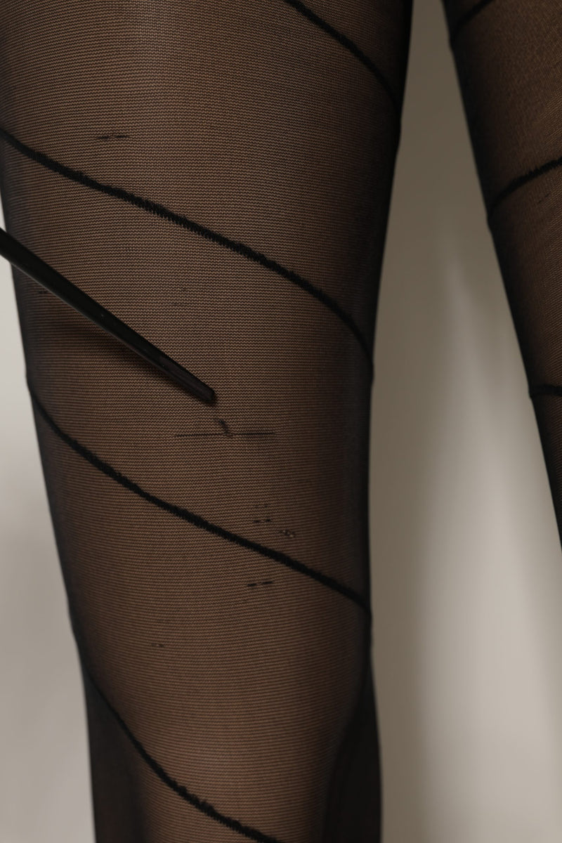 Dolce & Gabbana Black Nylon Sheer Tights Stocking Pantyhose Socks