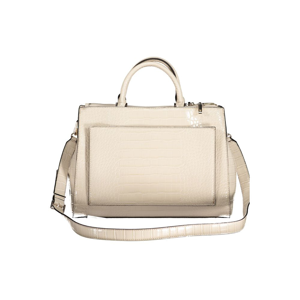 Sac à main Guess en polyuréthane beige pour femme