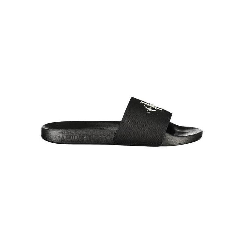 Calvin Klein Black Polyester Men's Slipper