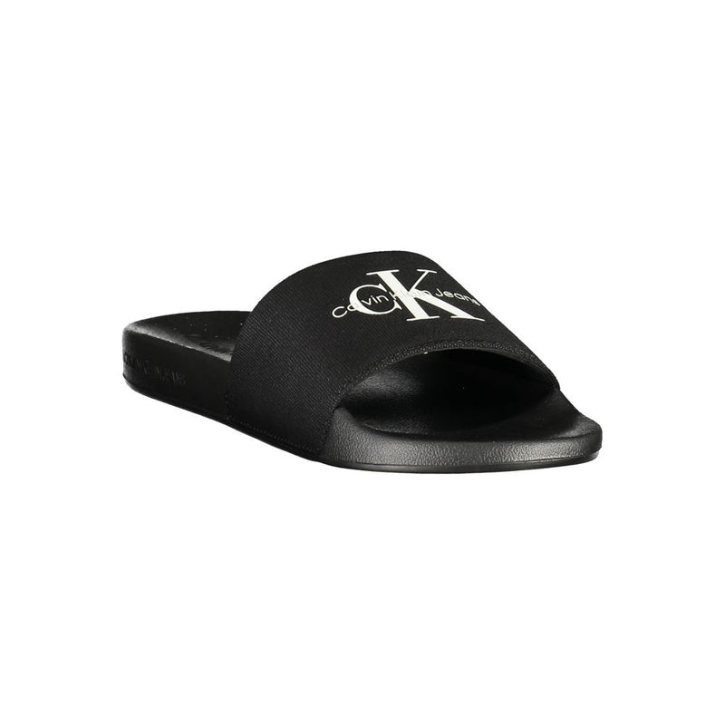 Calvin Klein Black Polyester Men's Slipper