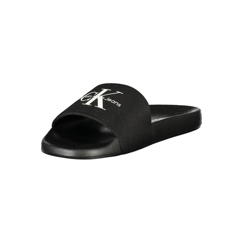 Calvin Klein Black Polyester Men's Slipper