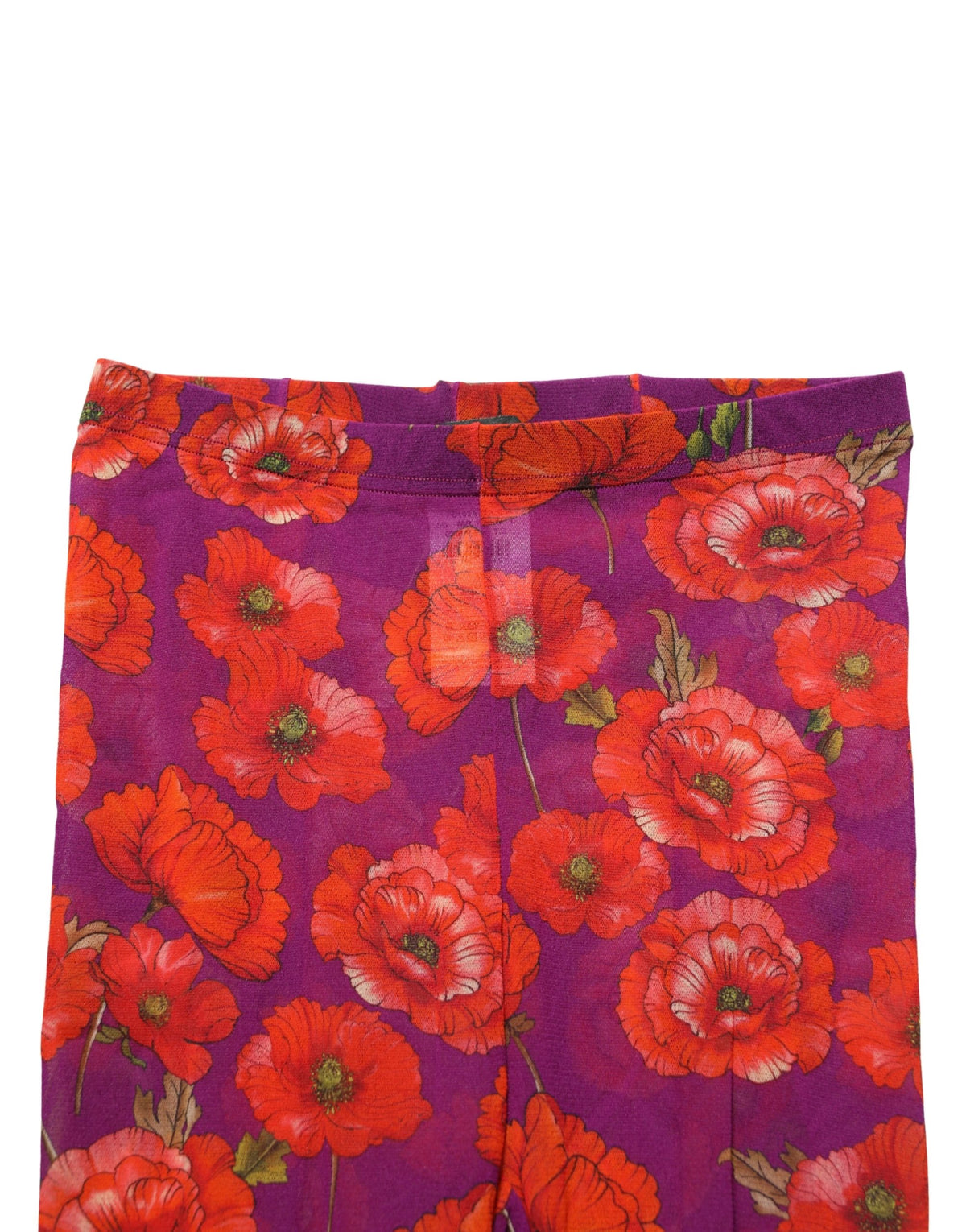 Collant, bas, chaussettes en nylon violet à imprimé floral Dolce & Gabbana