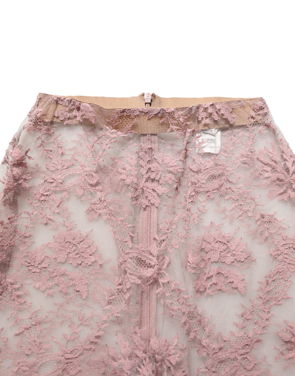 Dolce & Gabbana Collants Chaussettes en dentelle florale rose