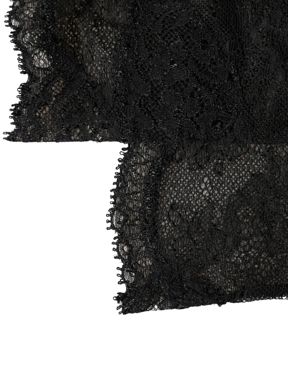 Chaussettes hautes Dolce & Gabbana en nylon stretch à dentelle florale noire