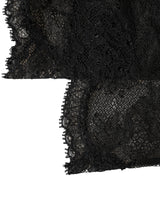 Chaussettes hautes Dolce & Gabbana en nylon stretch à dentelle florale noire