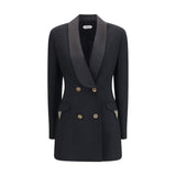 Blazer en laine noire Oves Aries Versace