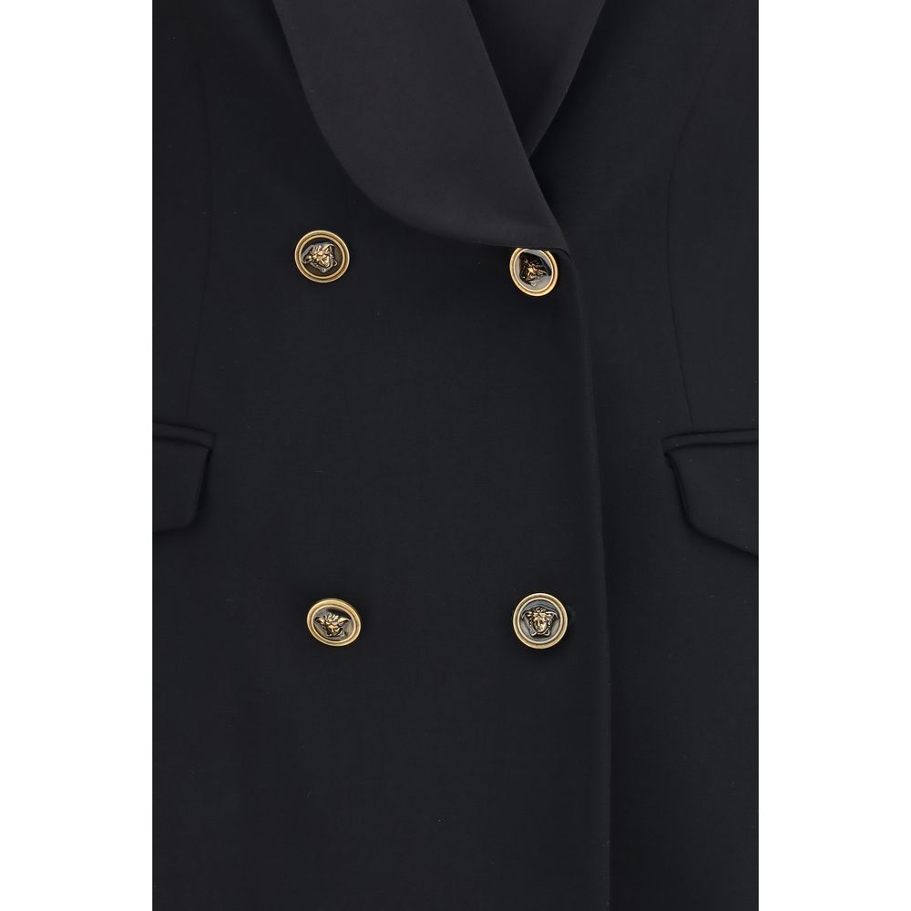 Blazer en laine noire Oves Aries Versace
