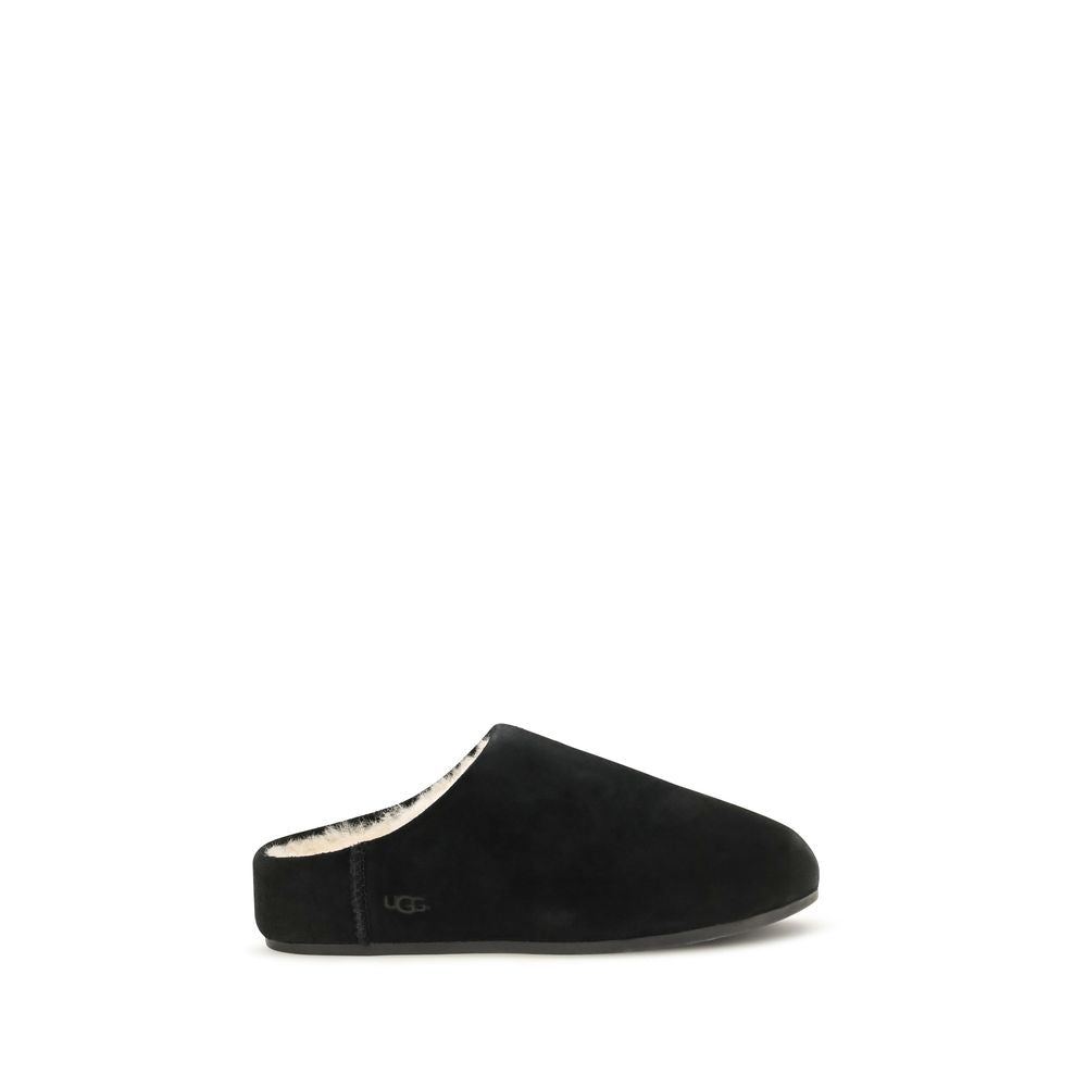 Mules UGG en cuir noir