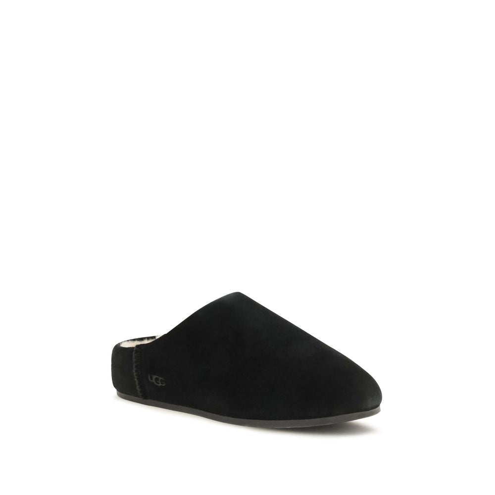 Mules UGG en cuir noir