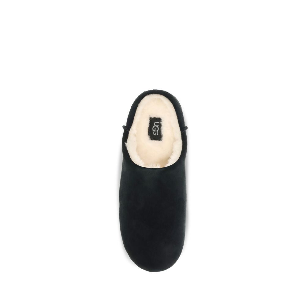 Mules UGG en cuir noir