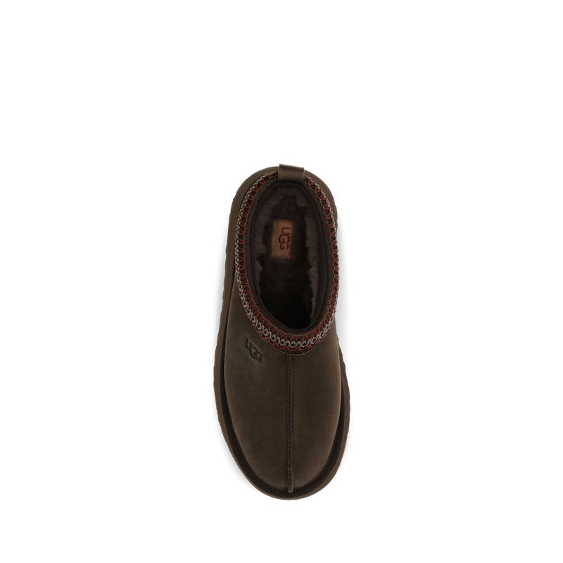 UGG Brown Suede Leather Mules