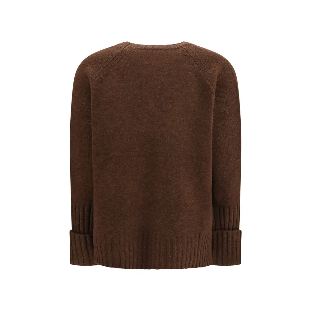 Sweat-shirt en laine marron Oves Aries Tory Burch
