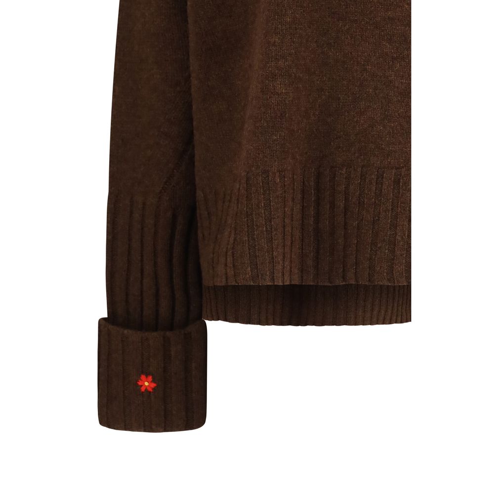 Sweat-shirt en laine marron Oves Aries Tory Burch